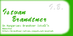 istvan brandtner business card